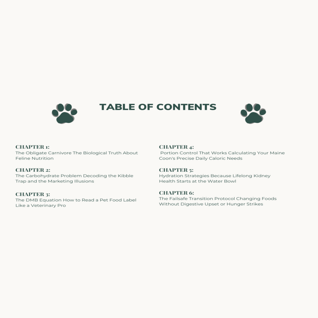 BORN MAJESTIC: THE ADULT MAINE COON DAILY DIET GUIDE