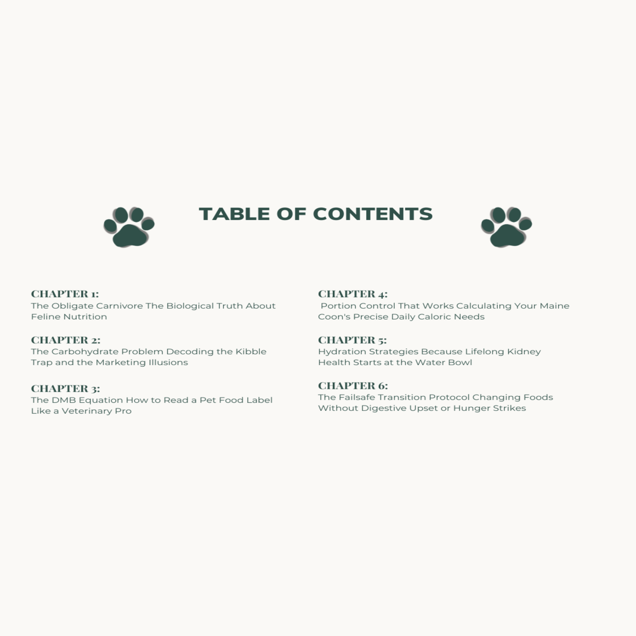 BORN MAJESTIC: THE ADULT MAINE COON DAILY DIET GUIDE