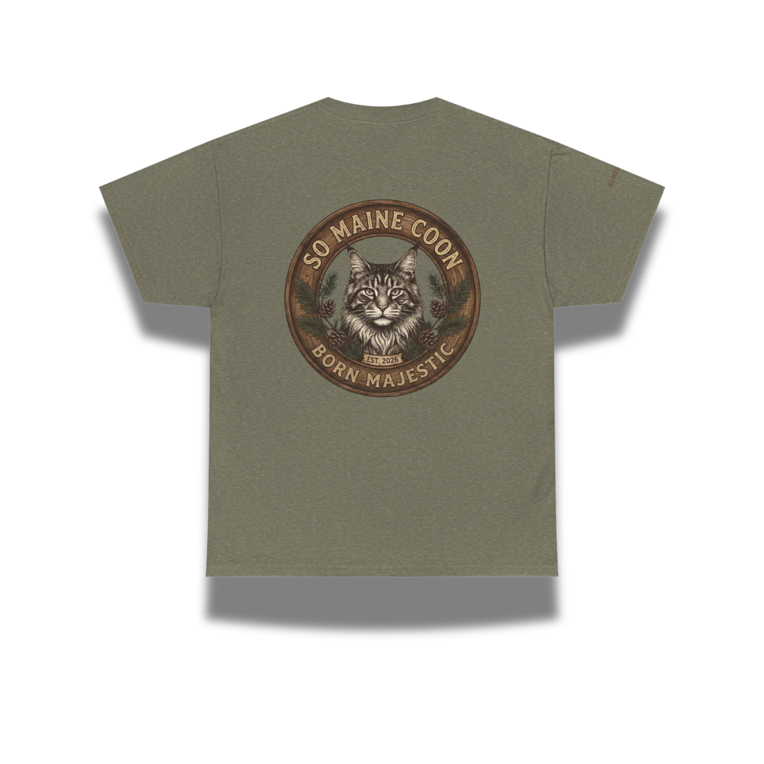 Maine Coon T-Shirt — Born Majestic