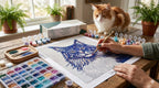 Custom Diamond Painting Kit | Personalized Maine Coon Art