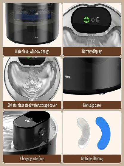 PurrSpring™ | Wireless Cat Fountain for Maine Coon & Large Cats