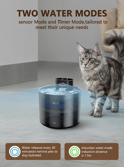 PurrSpring™ | Wireless Cat Fountain for Maine Coon & Large Cats