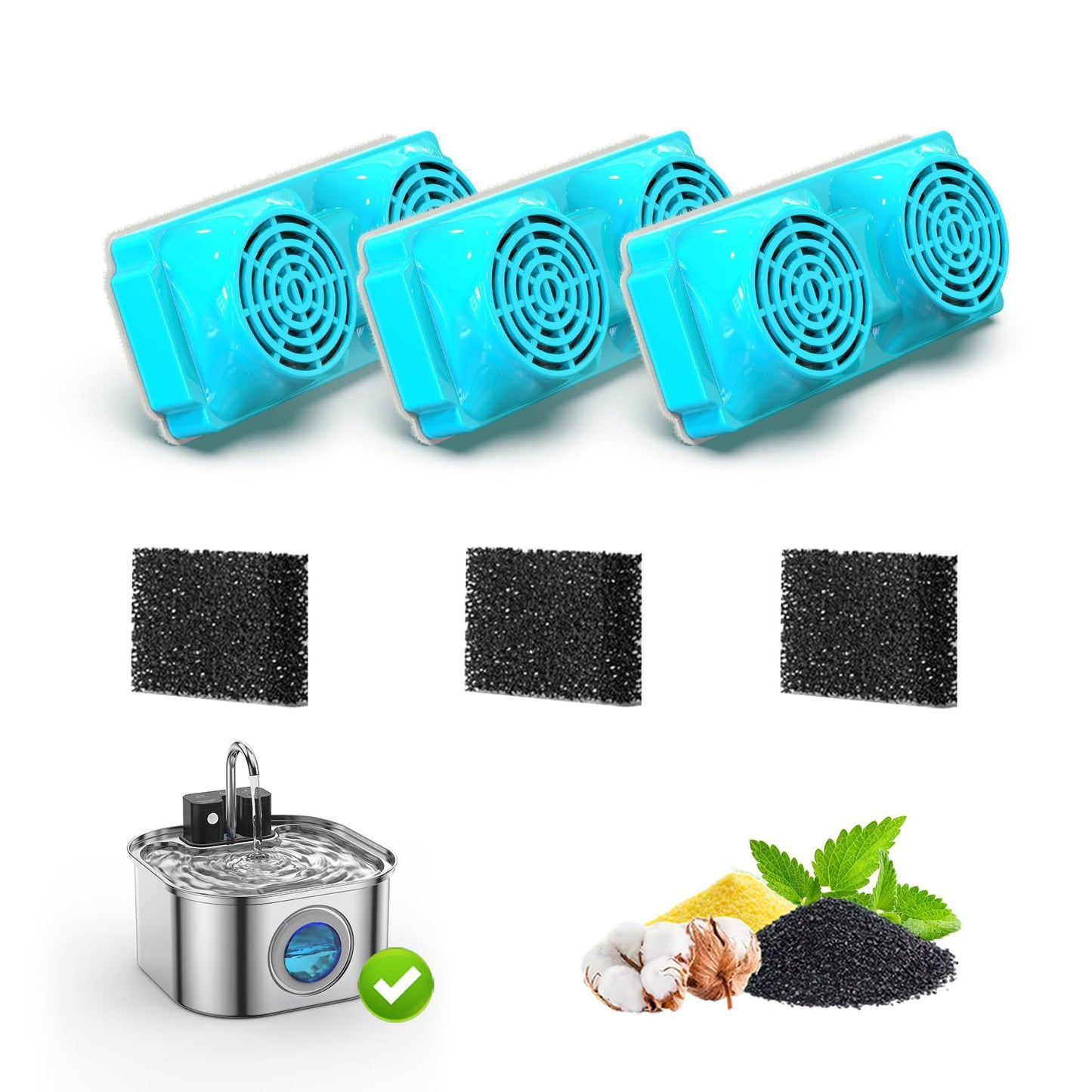 PurrSpring™ 2.0 Replacement Filter Kit | 3-Pack