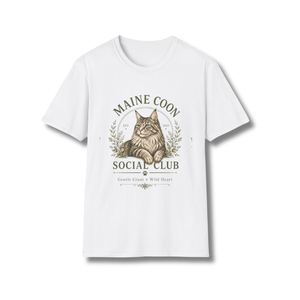 Maine Coon Social Club vintage cat t-shirt by So Maine Coon