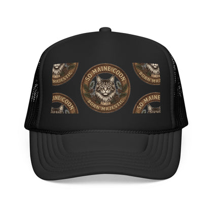So Maine Coon foam trucker hat with Born Majestic Maine Coon patch
